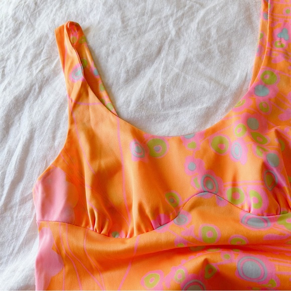 Vintage Retro 1970’s Slip Night Dress Neon Perfection Farr West Small - Picture 5 of 8